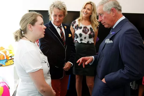 Emma Reilly, Prince's Trust Shop Opening. Emma is deep in conversation with HRH Prince Charles
