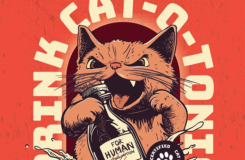 Cat-o-tonic covert illustration