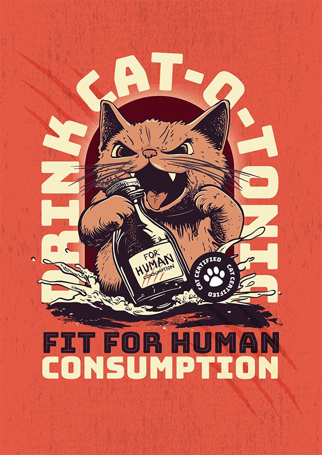 cat-o-tonic Cat-O-Tonic poster illustration