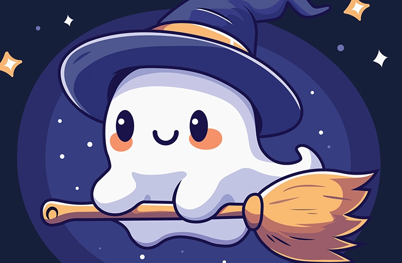 Wizard Ghost Illustration